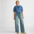 Women's High Rise Wide Leg Stretch Denim Jeans, alternative image