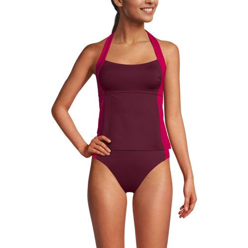 Women's Seamed Halter Tankini Top - image 5