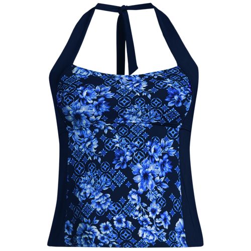 Women's Seamed Halter Tankini Top - image 4