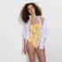 Women's Seamed Halter Tankini Top, alternative image