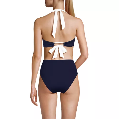 Women's Seamed Halter Bikini Top, Back