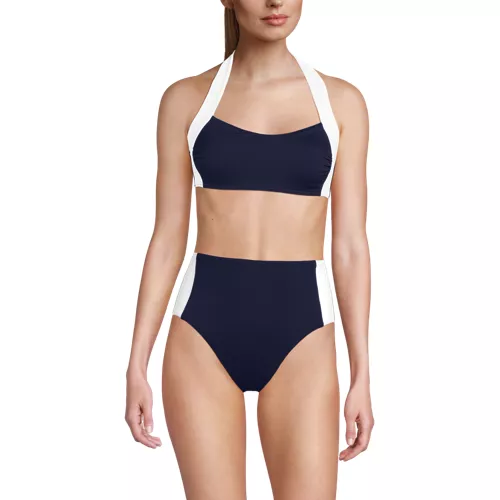 Women's Seamed Halter Bikini Top, Front