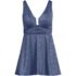 Women's SlenderSuit Shine U-Wire Swim Dress Swimsuit, Front