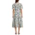 Women's Puff Sleeve Tie Waist Dress, Back