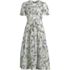 Women's Puff Sleeve Tie Waist Dress, Front