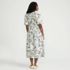 Women's Puff Sleeve Tie Waist Dress, Back