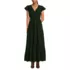 Women's Vneck Flutter Sleeve Maxi Dress, Front