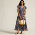 Women's Vneck Flutter Sleeve Maxi Dress, alternative image