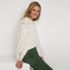 Women's Pieced In Lace Long Sleeve Top, alternative image