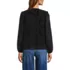 Women's Ruffle Button Front Blouse, Back