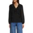 Women's Ruffle Button Front Blouse, Front