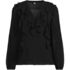 Women's Ruffle Button Front Blouse, Front