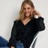 Women's Ruffle Button Front Blouse, alternative image