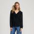Women's Ruffle Button Front Blouse, Front