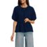 Women's Lace Trim Tie Waist Top, Front