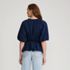 Women's Lace Trim Tie Waist Top, Back