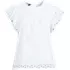 Women's Eyelet Ruffle Sleeve Popover Top, Front
