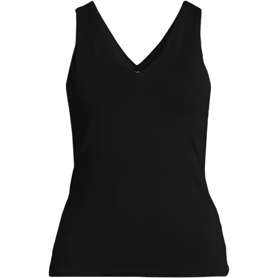 Women's Plus Size Slender V-neck Tank Top - primary