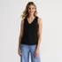 Women's Slender Vneck Tank Top, Front