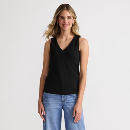 Women's Slender Vneck Tank Top - image 2