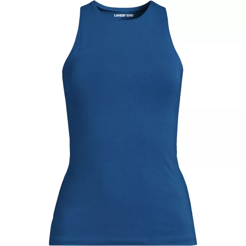 Women's Plus Size Slender Crew Neck Tank Top, Front