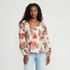 Women's Square Neck Pintuck Blouse, Front