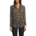 Women's Chiffon Ruffle Front Long Sleeve Top, Front