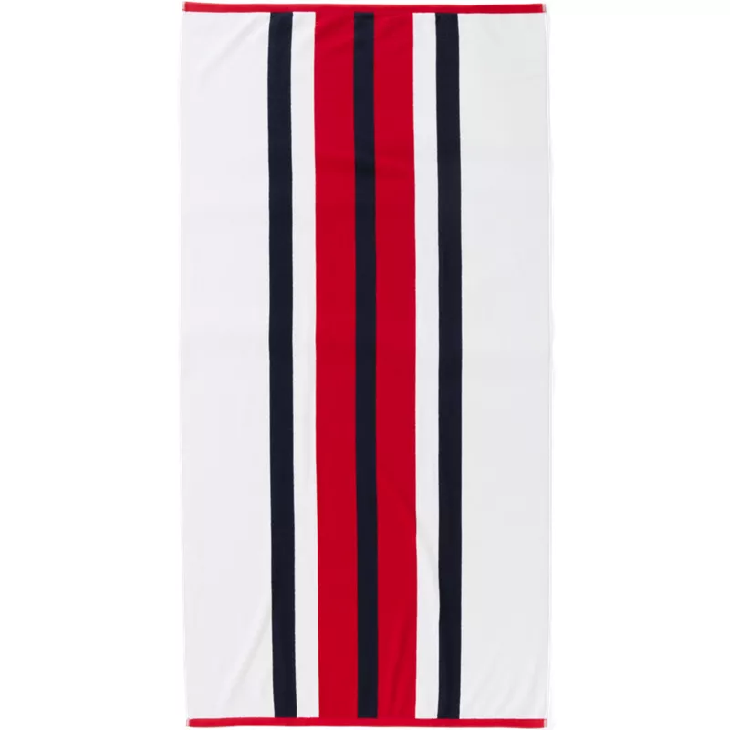Rugby Stripe Beach Towel, Front