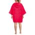 Women's Plus Size Terry 3/4 Sleeve Pullover Hooded Spa Robe, Back