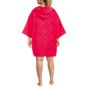 Women's Terry 3/4 Sleeve Pullover Hooded Spa Robe