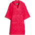 Women's Terry 3/4 Sleeve Pullover Hooded Spa Robe, Front