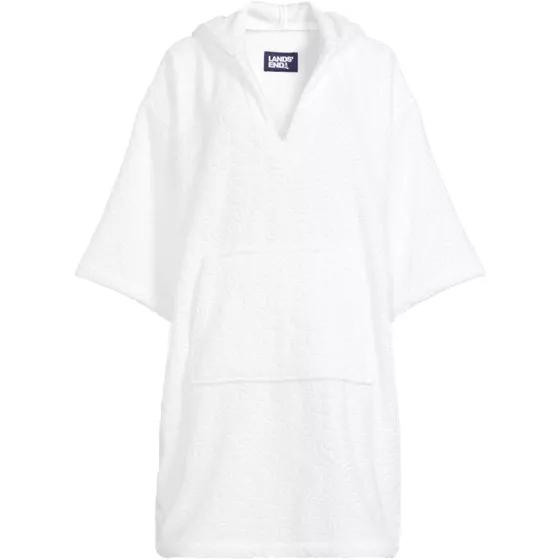 Women's Terry 3/4 Sleeve Pullover Hooded Spa Robe - primary