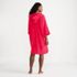 Women's Terry 3/4 Sleeve Pullover Hooded Spa Robe, Back