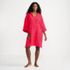 Women's Terry 3/4 Sleeve Pullover Hooded Spa Robe, Front