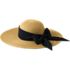 Facesaver Wide Brim Straw Hat with Scarf, alternative image