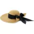 Facesaver Wide Brim Straw Hat with Scarf, Back