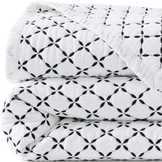 Embroidered Diamond Double Voile Quilt - primary