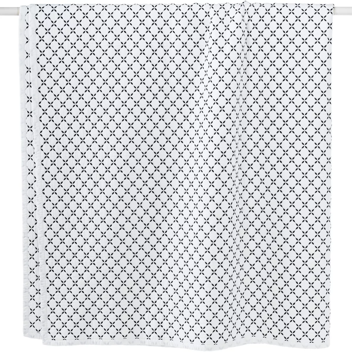 Embroidered Diamond Double Voile Quilt