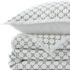 Embroidered Diamond Double Voile Quilt, Front