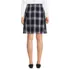 Women's Above the Knee Plaid Side Pleat Skort, Back