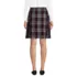 Women's Above the Knee Plaid Side Pleat Skort, Back