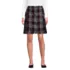 Women's Above the Knee Plaid Side Pleat Skort, Front