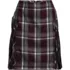 Women's Above the Knee Plaid Side Pleat Skort, Front