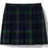 Girls Top of the Knee Plaid Box Pleat Skirt , Back