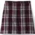 Girls Top of the Knee Plaid Box Pleat Skirt , Back