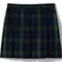 Girls Top of the Knee Plaid Box Pleat Skirt , Front