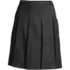 Women's Top of Knee Solid Box Pleat Skirt, Front