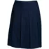 Women's Tall Top of Knee Solid Box Pleat Skirt, Front