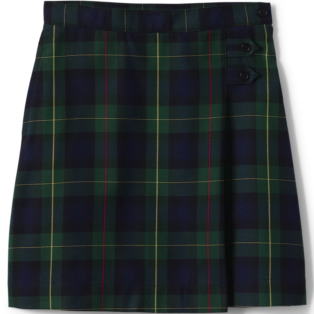 小物 DESCENDANT descendant PLAID STALL 24aw Girls Plaid A-line Skirt Below The Knee | Lands' End