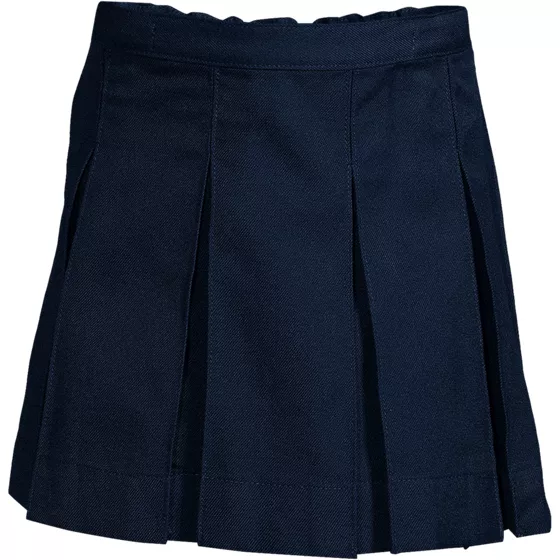 Girl's Top of Knee Box Pleat Skirt - primary